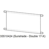 Thule Cross 2 stroller sun shade providing UV protection and easy installation for durable stroller accessory.