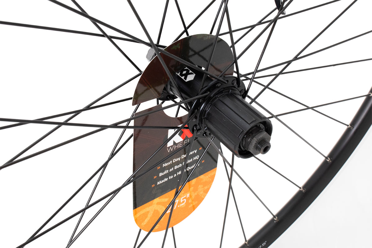 KX MTB 27.5" 650B Doublewall Q/R Cassette Wheel Rim Brake in Black (Rear)