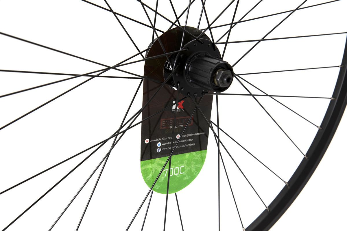 KX Hybrid 700C Doublewall Q/R Cassette Wheel Disc Brake in Black (Rear)