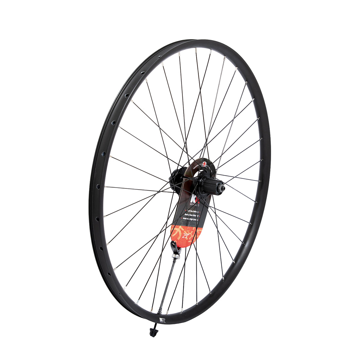 KX-MTB-29"-Doublewall-Q/R-â€œBoostâ€-141mm-Cassette-Tubeless-Wheel-Disc-Brake-in-Black-(Rear)