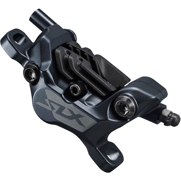 Shimano SLX BR-M7120 4-piston hydraulic disc brake caliper for mountain bike, front or rear post mount.