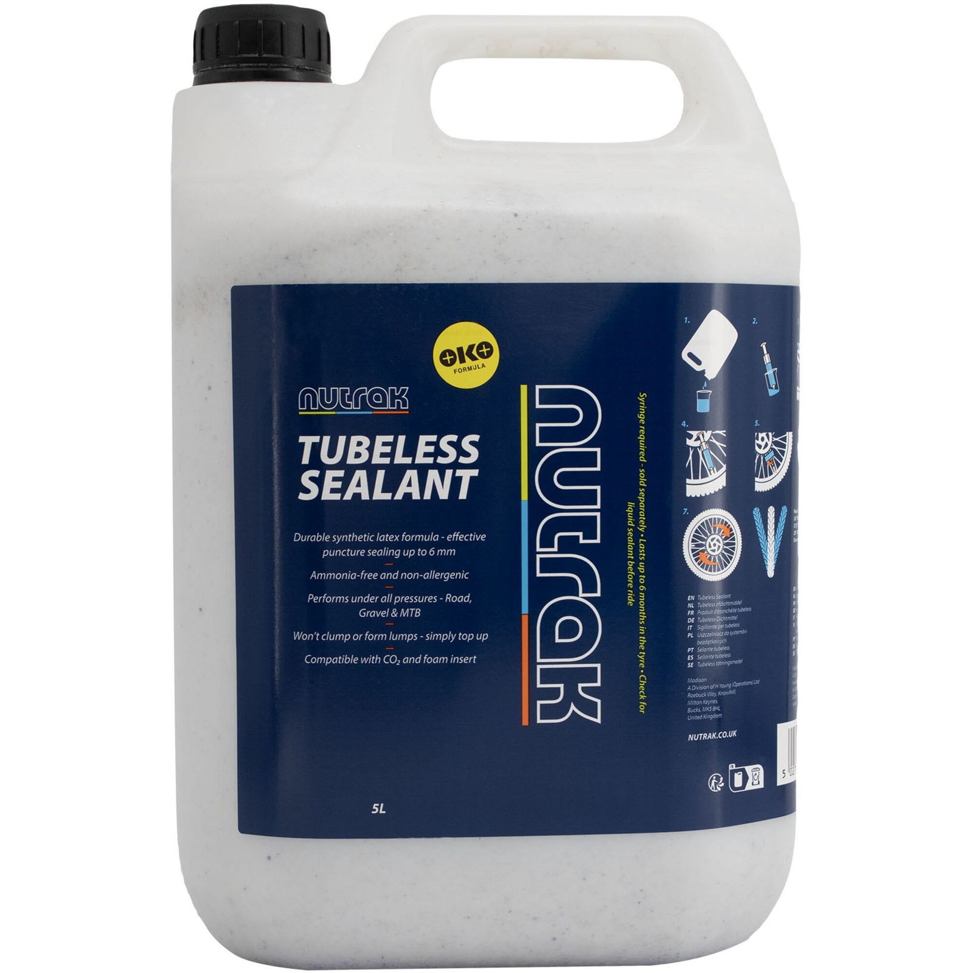 Nutrak tubeless tyre sealant 5 litre