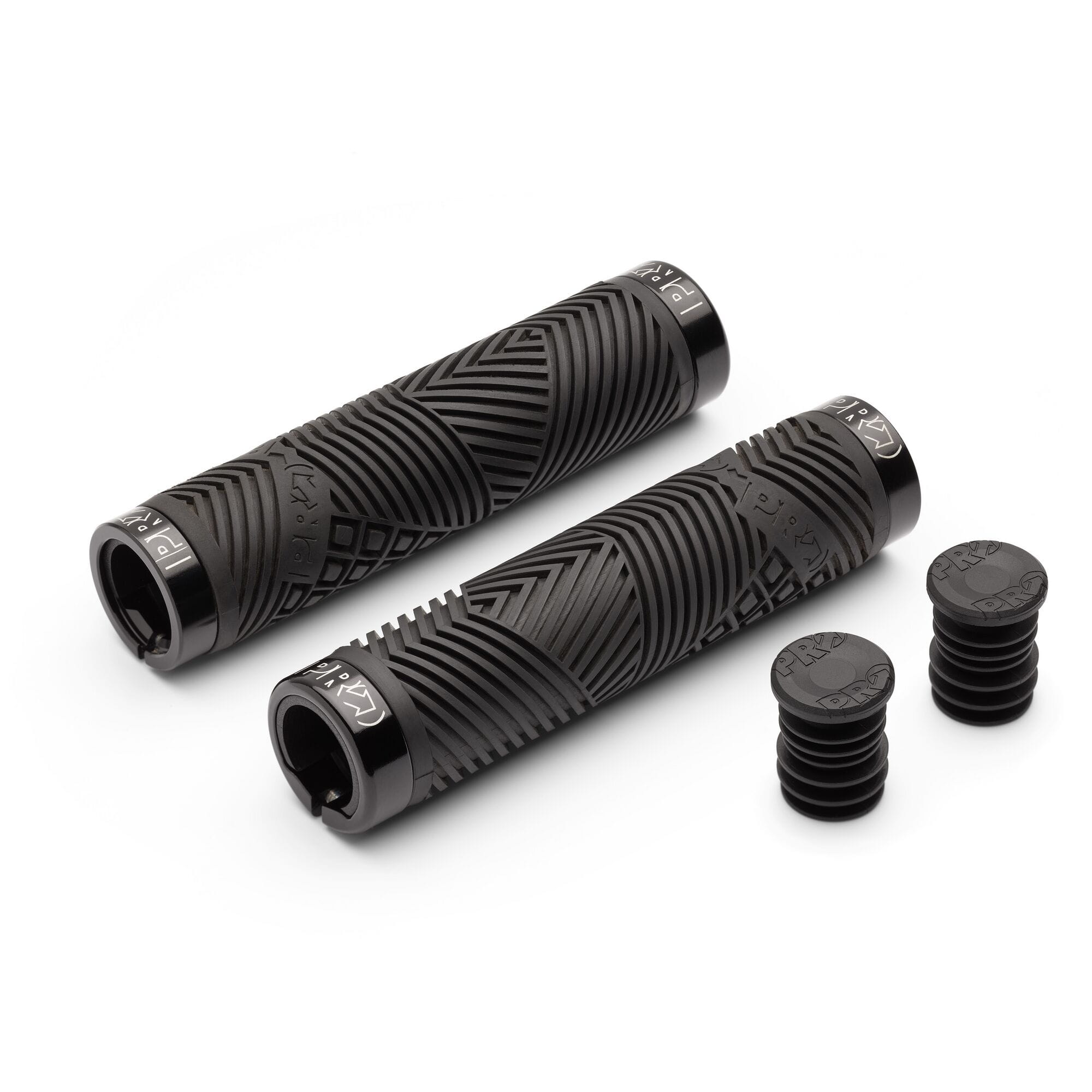 PRO SlickRock Team Lock-On MTB grips, 145mm, dual-compound vibration-damping mountain bike handlebar grips, components.