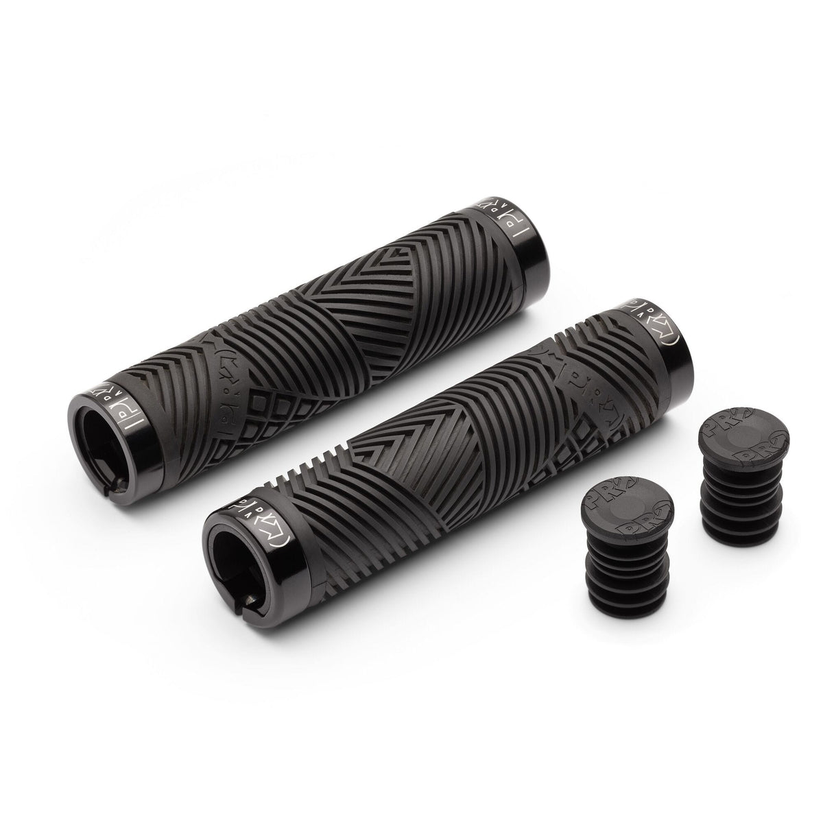 PRO SlickRock Team Lock-On MTB grips, 145mm, dual-compound vibration-damping mountain bike handlebar grips, components.