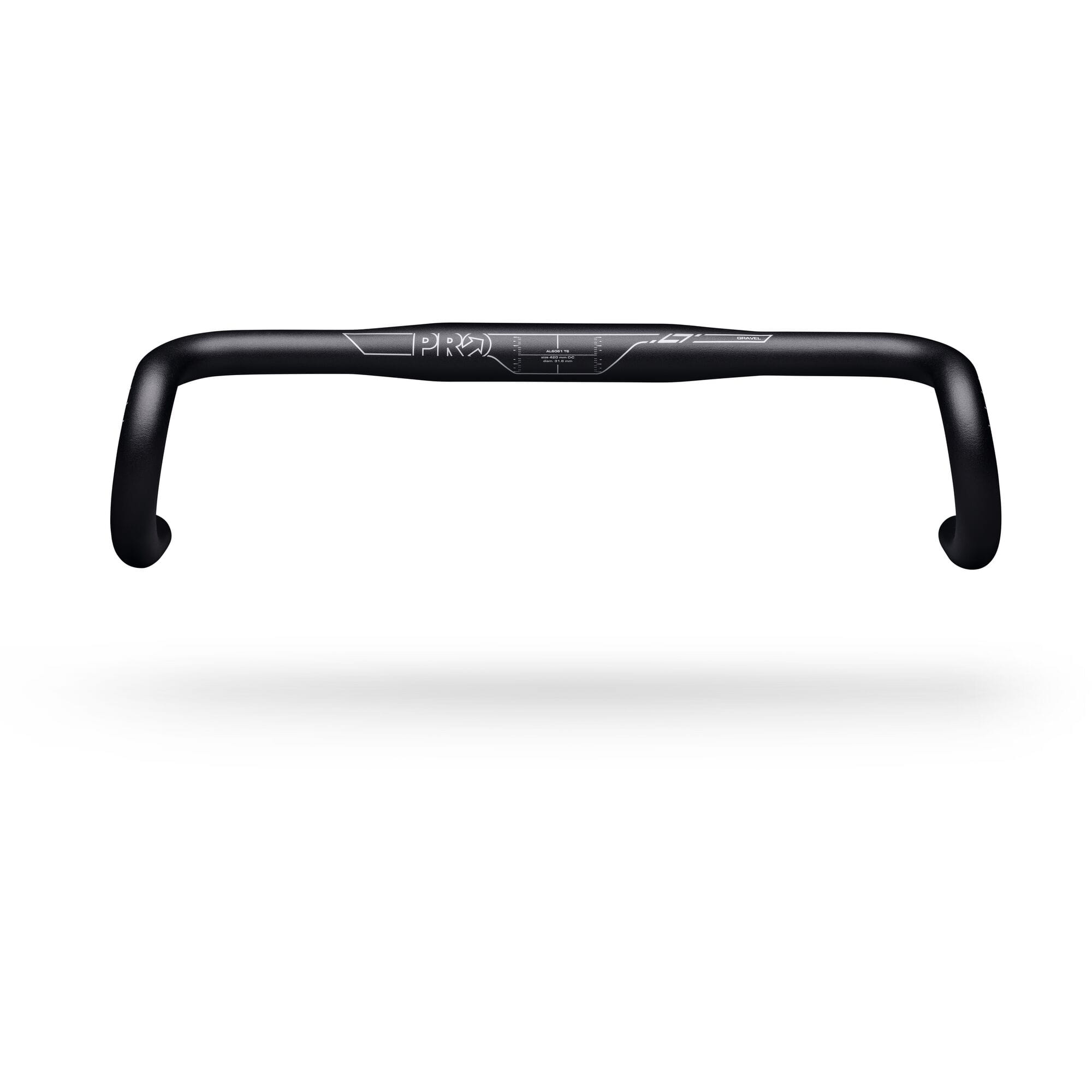 PRO LT Alloy Gravel Handlebar with 31.8mm clamp and 10° flare, designed for stable control on gravel bikes.