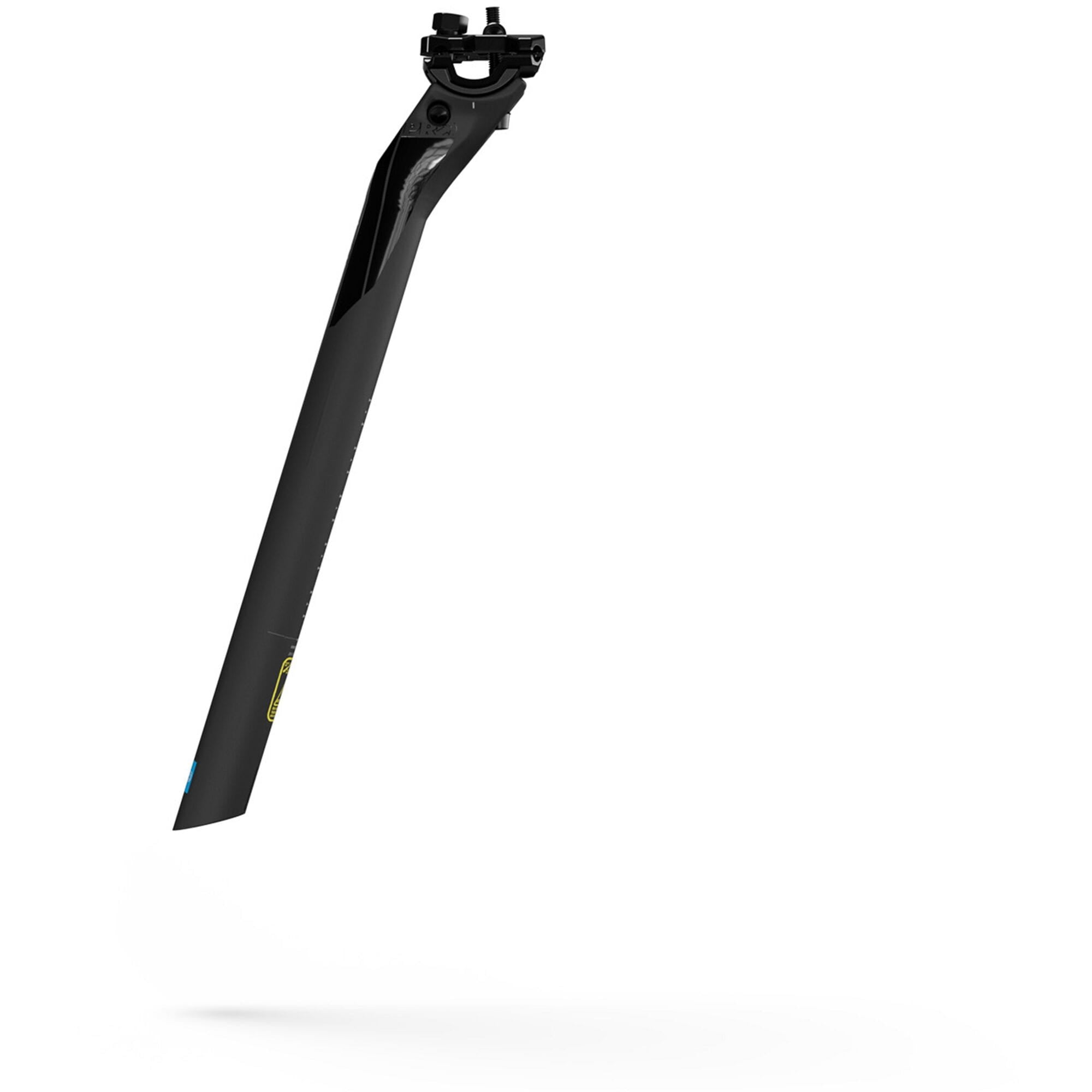 PRO Vibe carbon seatpost for road bikes, 27.2mm diameter, 350mm length, with 0-15mm layback and Di2 integration