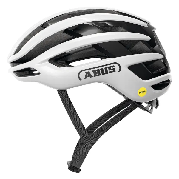 ABUS Airbreaker 2.0 MIPS Road Helmet Shiny White Medium | Swinnerton Cycles