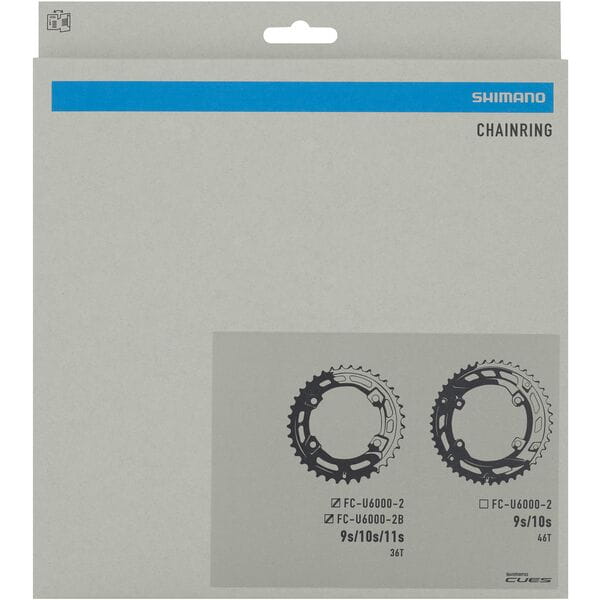 Shimano CUES FC-U6000-2 CUES 11/10/9 speed double outer chainring