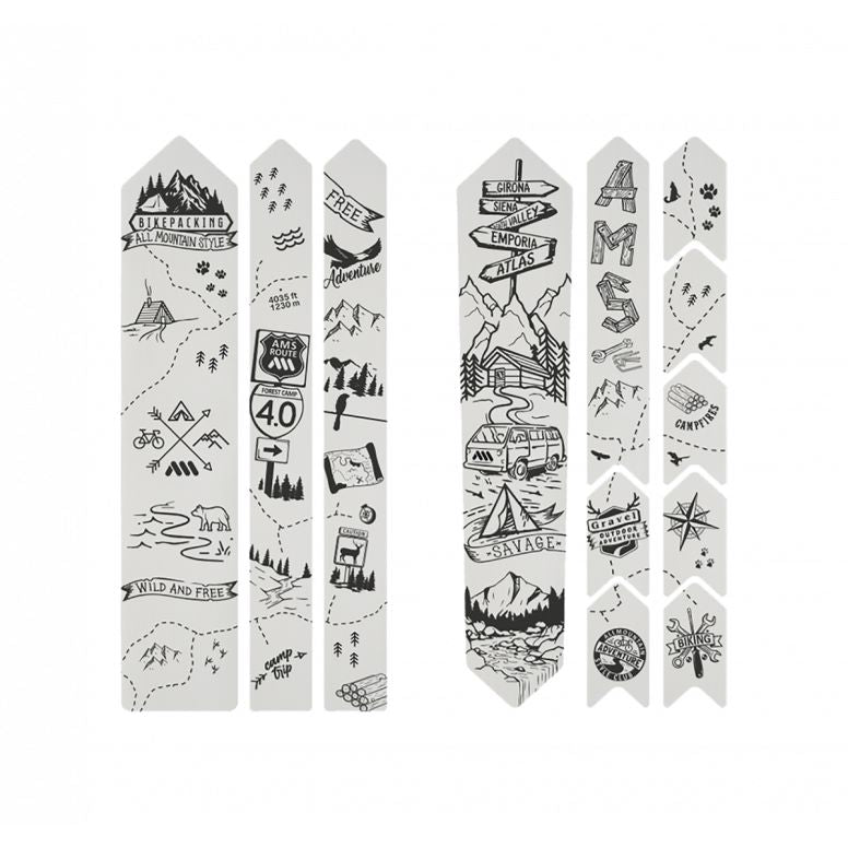 All Mountain Style Frame Protection & Stickers - Frame Guard Gravel & Road