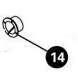 Park Tool 235-2 - 1/2 inch nylon bushing for TS-2 and TS-4 series truing stands