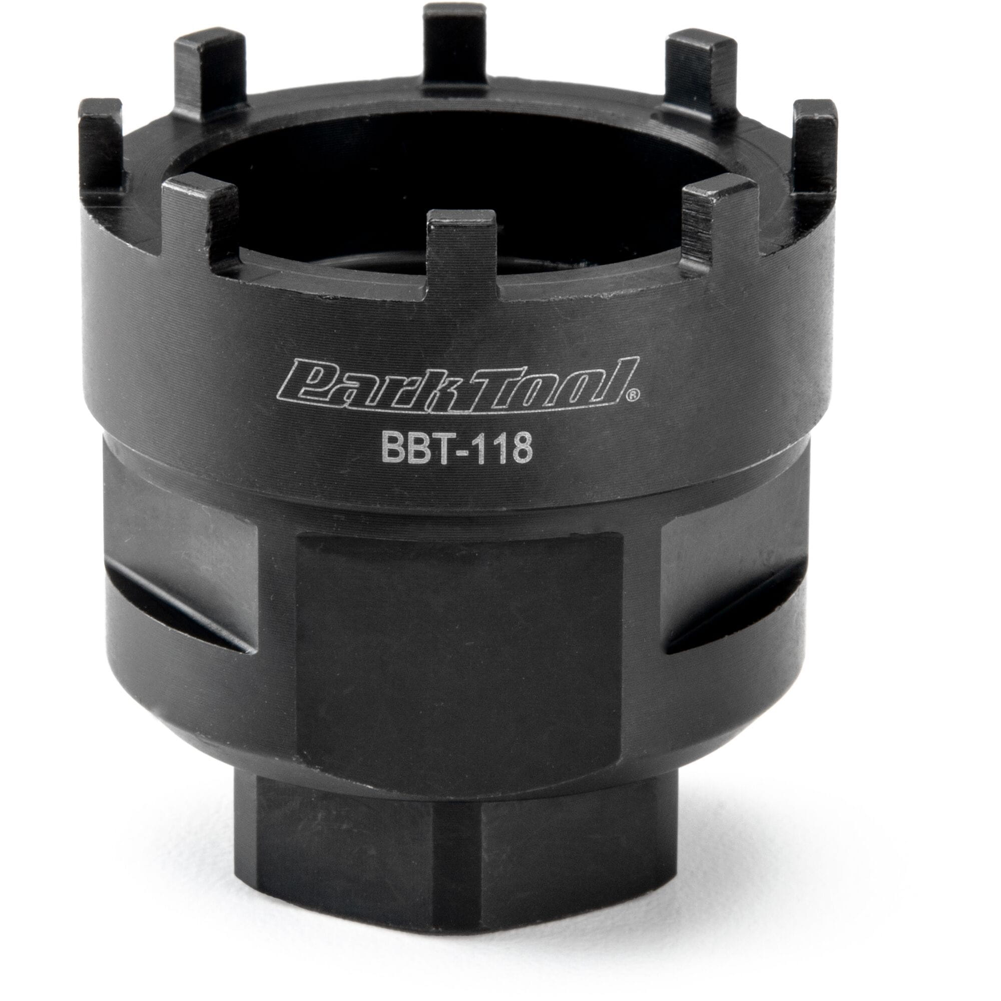 Park Tool BBT-118 heavy-duty steel bottom bracket tool for Shimano Octalink and ISIS bottom brackets, suitable for workshop use.