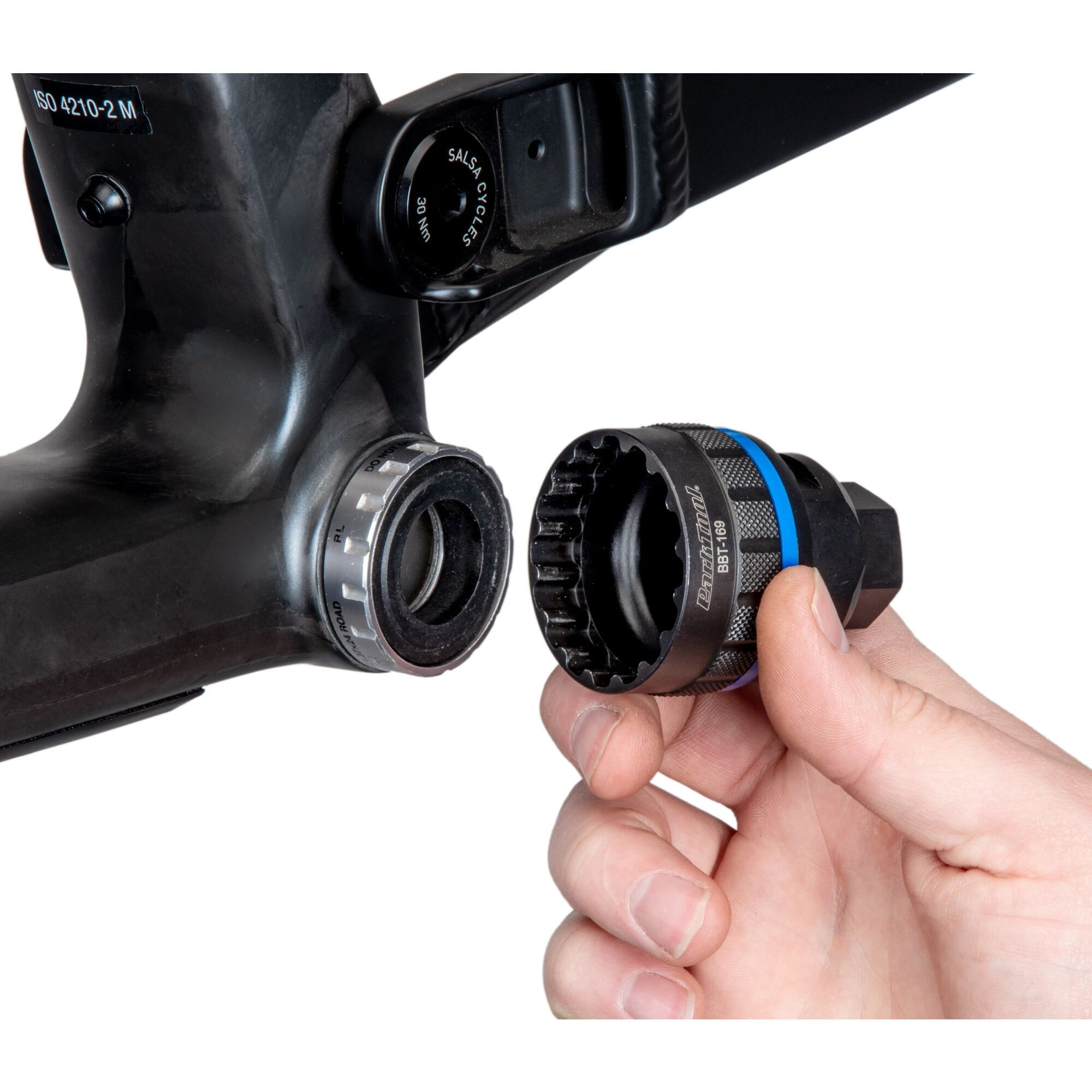 Park Tool BBT-169 heavy-duty steel bottom bracket tool with 16 notches, 44mm size for Shimano bike bottom brackets.