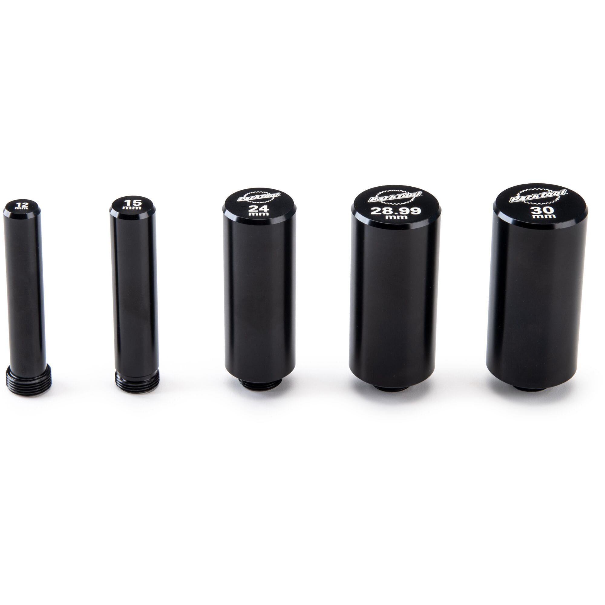 Park Tool GPS-1 5-piece guide pin set for bike bottom brackets and center lock rotors, used in workshop bike maintenance.