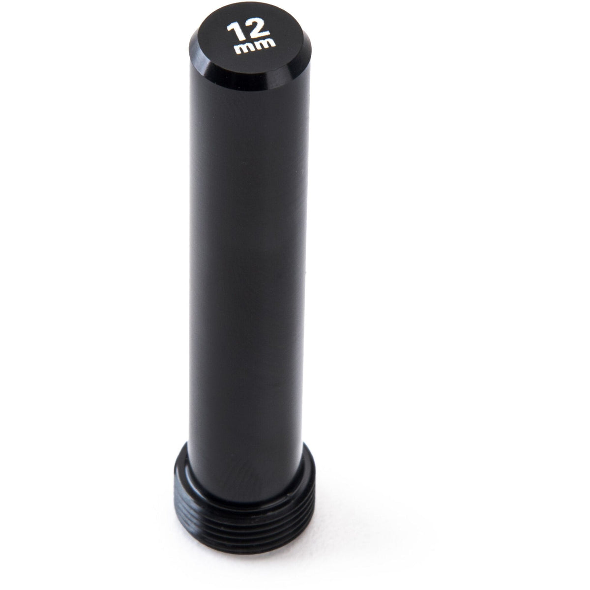 Park Tool GPS-12 guide pin for 12mm thru axle hubs with centre lock lockrings, used in bike workshop maintenance.