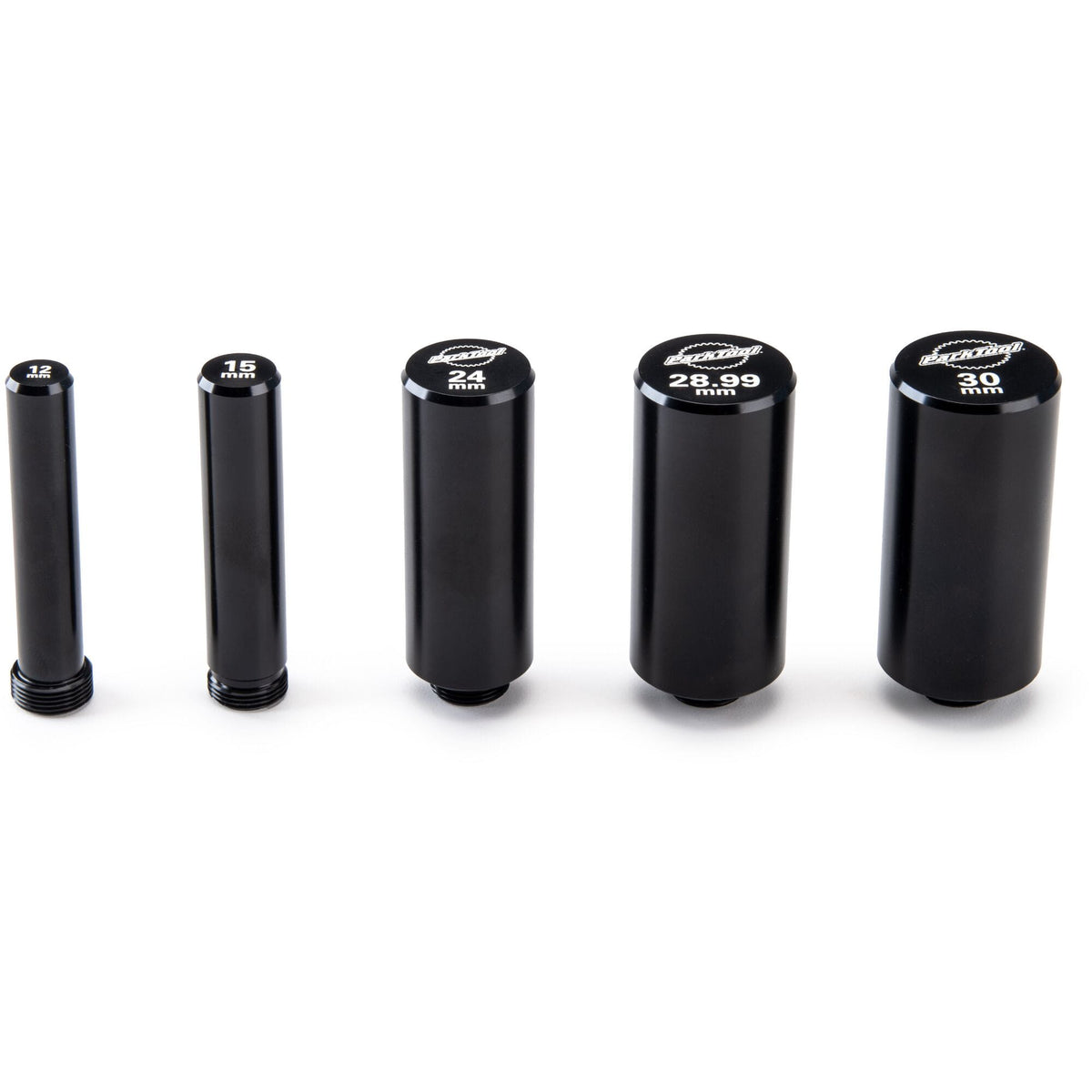 Park Tool GPS-1 5-piece guide pin set for bike bottom brackets and center lock rotors, used in workshop bike maintenance.