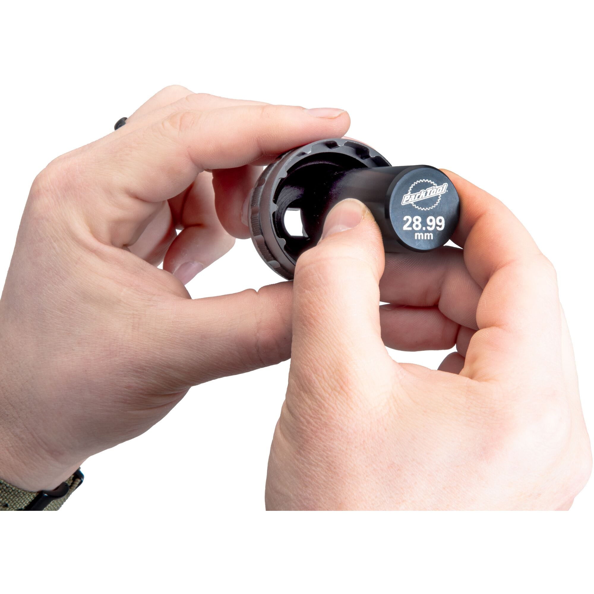 Park Tool GPS-29 guide pin for SRAM DUB bottom bracket tools, CNC machined alignment accessory for bike workshop use.