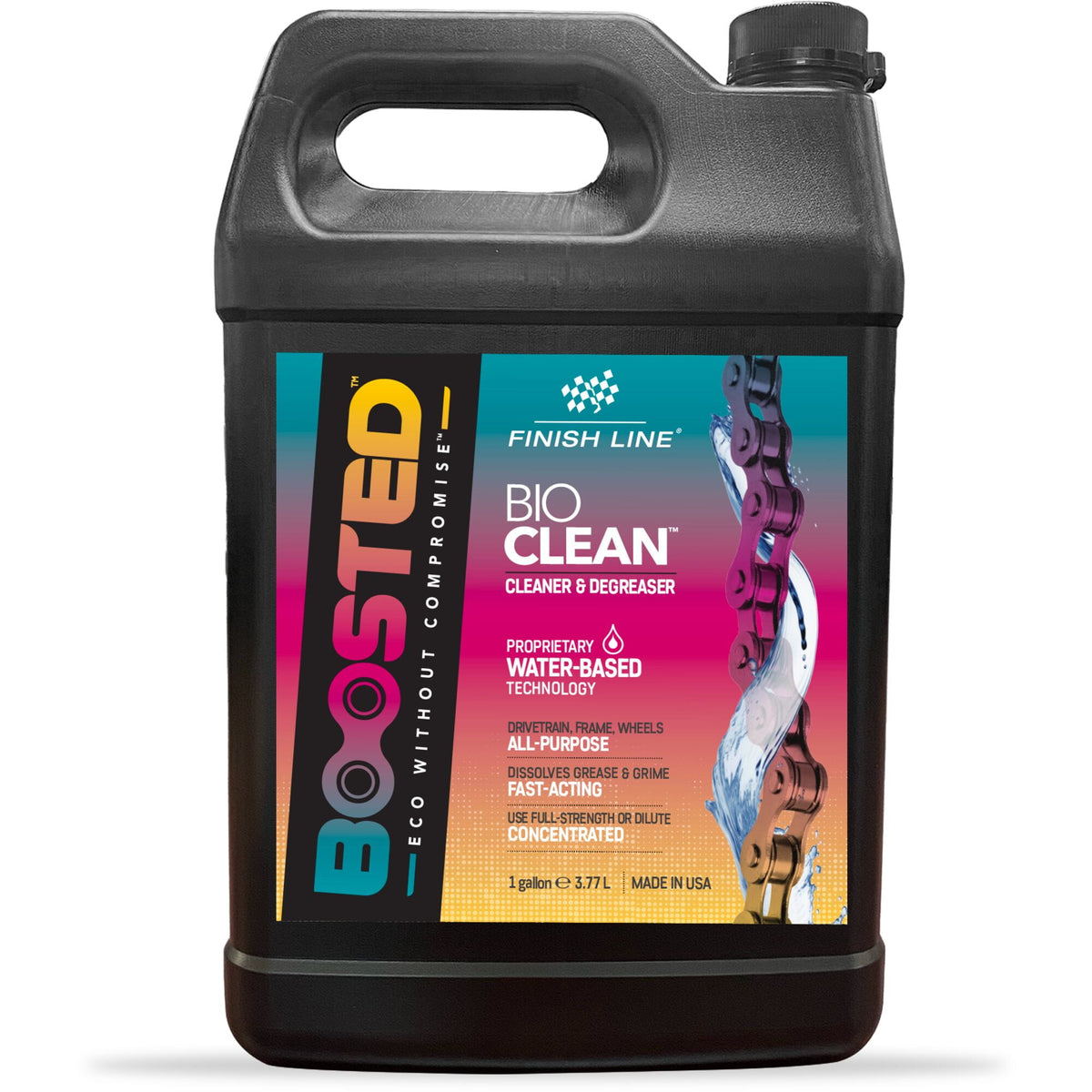 Finish Line BOOSTED&trade; - Bio Clean - Cleaner/Degreaser - 1 Gallon / 3.8L - Bottle