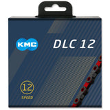 Kmc X12 Dlc Black/Red 126L Chain