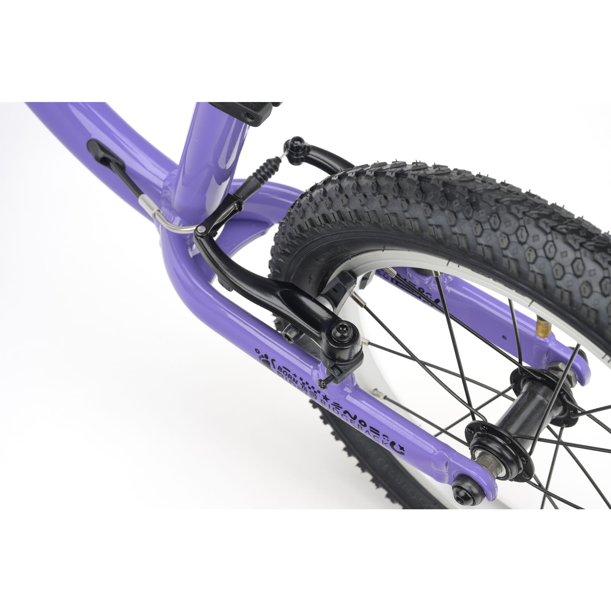 Ridgeback Scoot XL Kids Balance Bike 14-inch lilac bike for ages 3+, featuring a lightweight frame and beginner-friendly design.