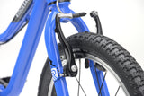 Blue Ridgeback MX16 Kids Bike with 16-inch wheels, adjustable frame, suitable for children aged 3.5 to 6 years, detailed view.