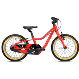 Red Ridgeback Dimension 16 kids' bike for ages 3½ to 6, featuring lightweight frame and adjustable components for young riders.