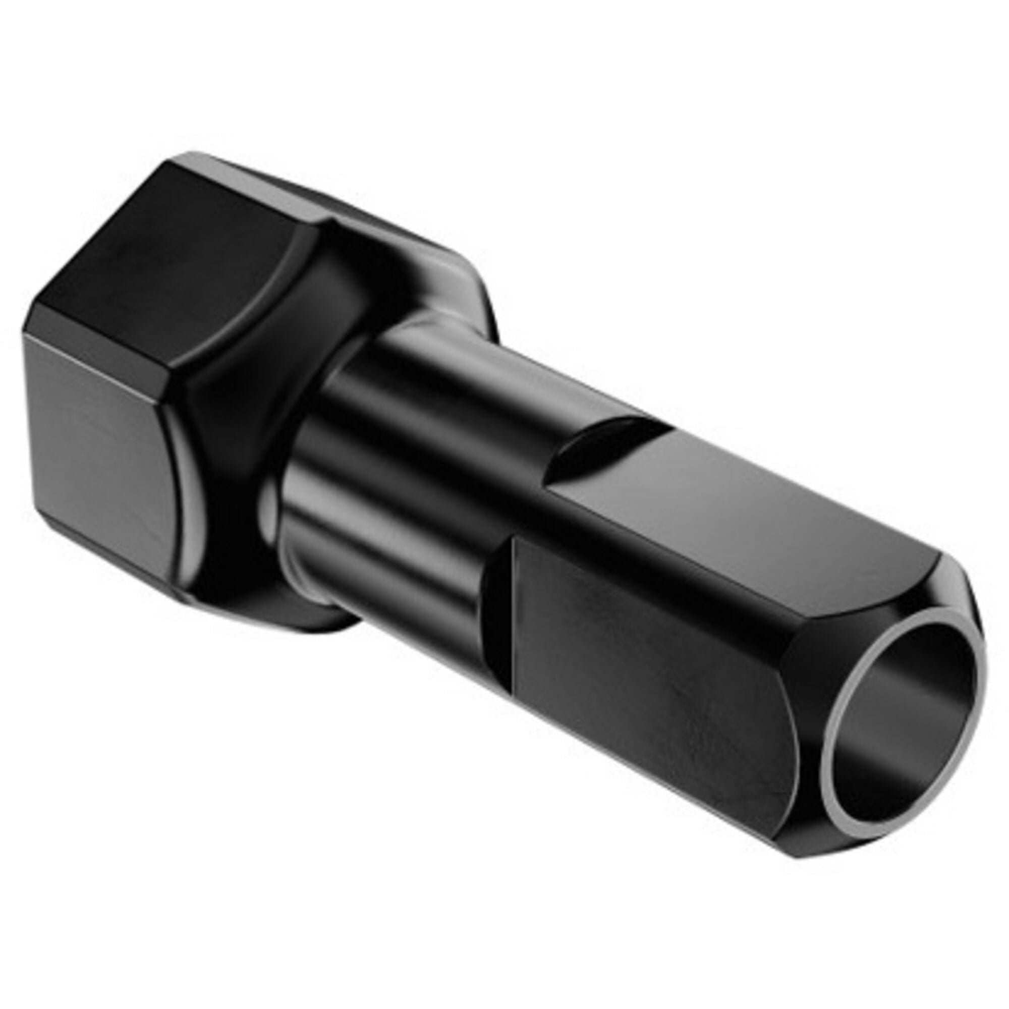 Box of 100 black DT Swiss 2.0mm x 13mm Prolock Pro Head flat hex alloy nipples for bicycle wheel components.