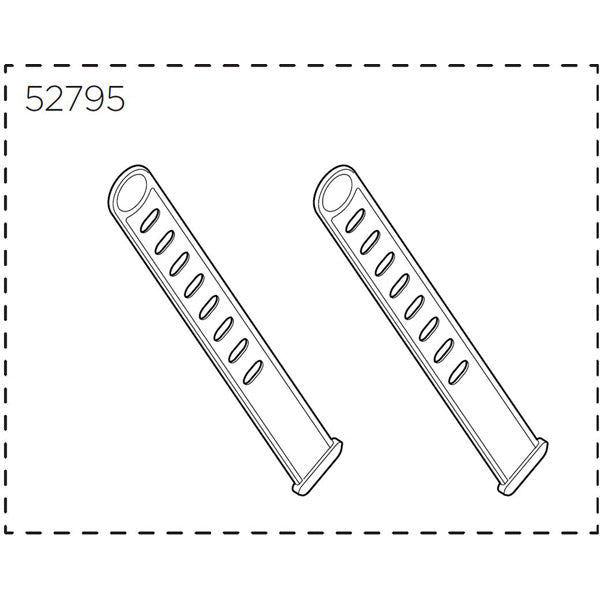 Thule Mounts & Spares - Yepp foot straps black pair