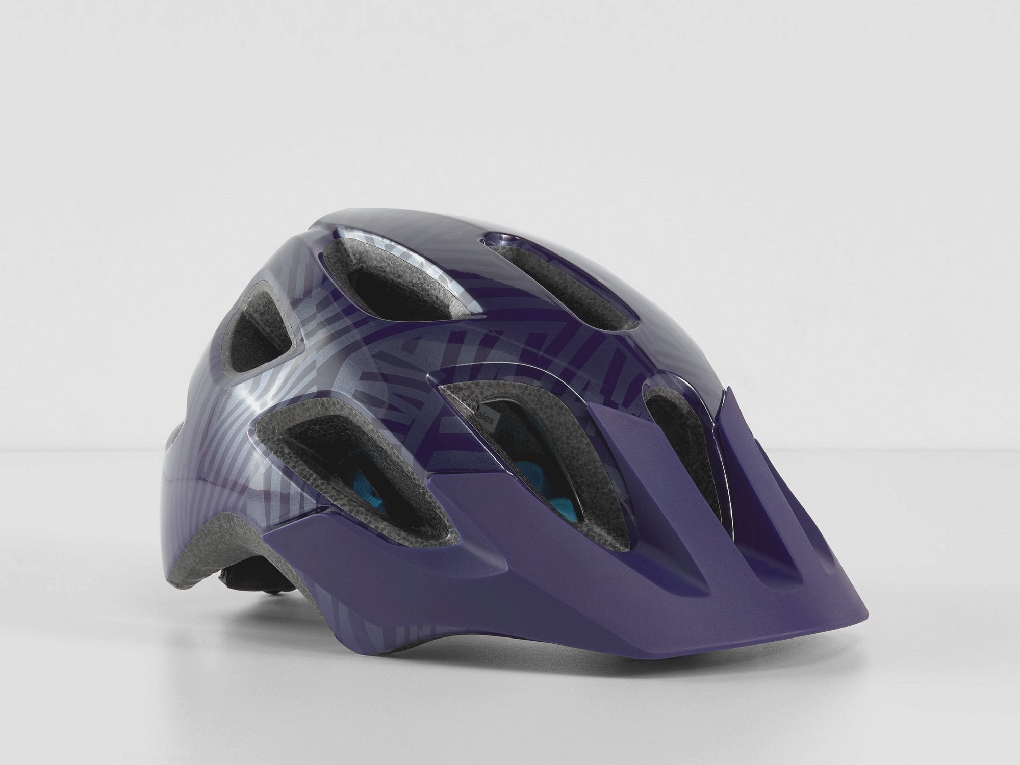 Bontrager Tyro Youth Bike Helmet Purple Abyss/Azure Youth