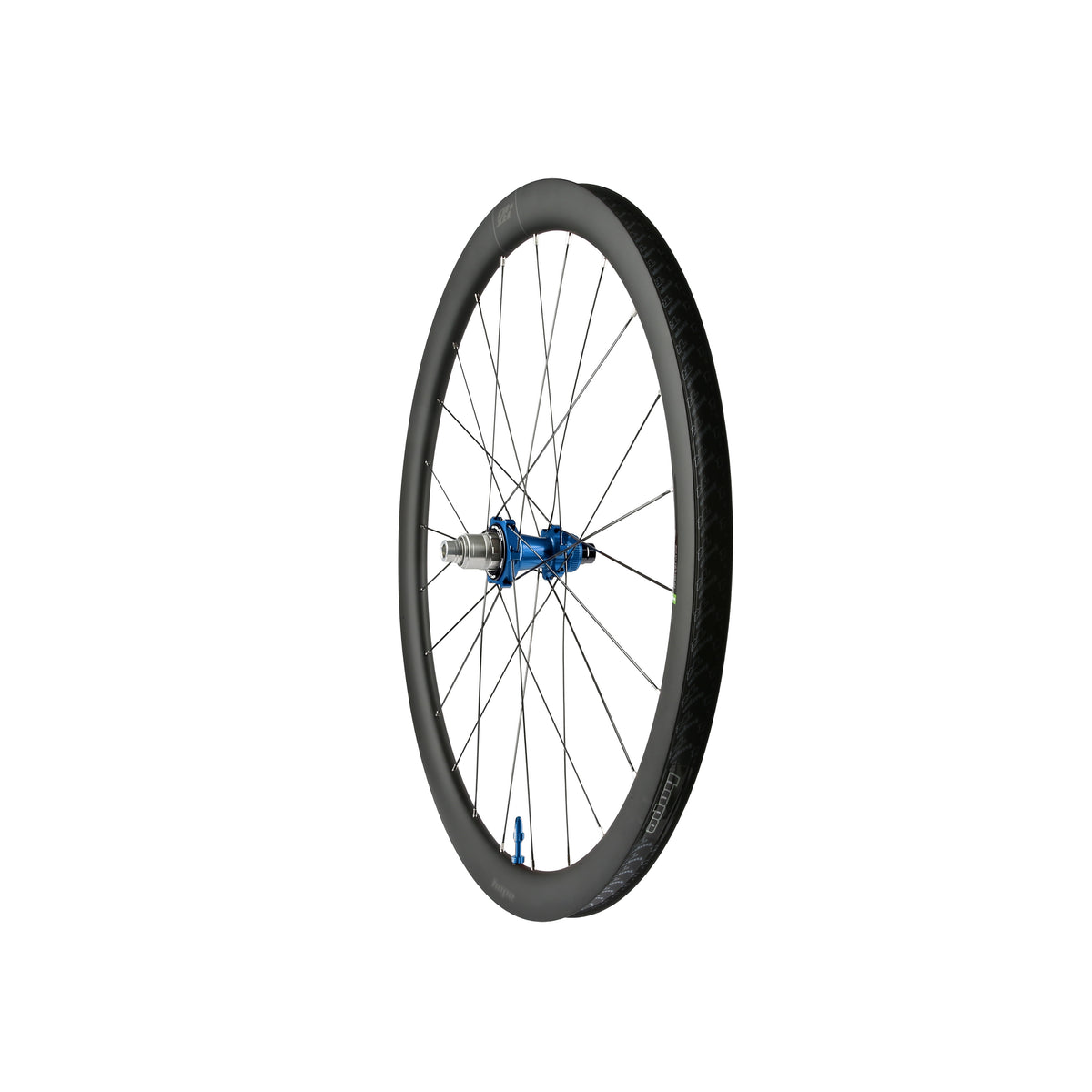 Hope RX40 Carbon Gravel Rear Wheel with blue rim, tubeless-ready hub, 24H Pro 5 Centerlock, S-Pull brake compatibility.