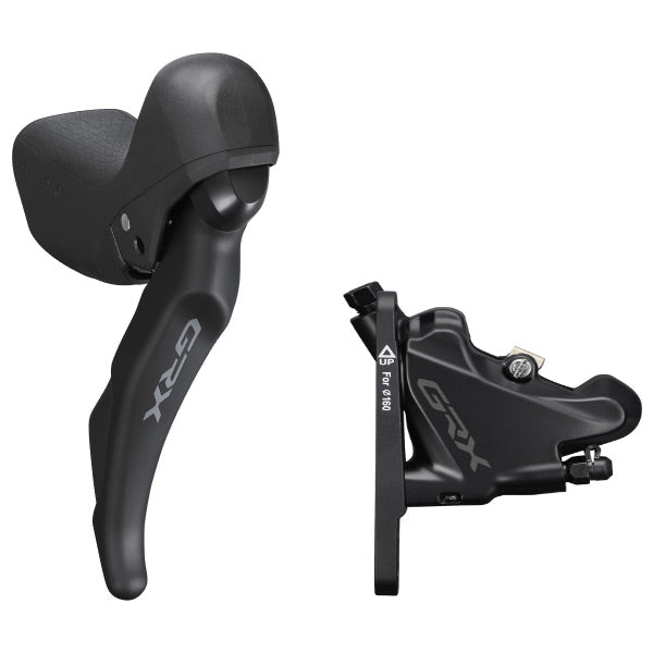 Shimano GRX ST-RX600 GRX 11-speed STI bled with BR-RX410 flat mount calliper