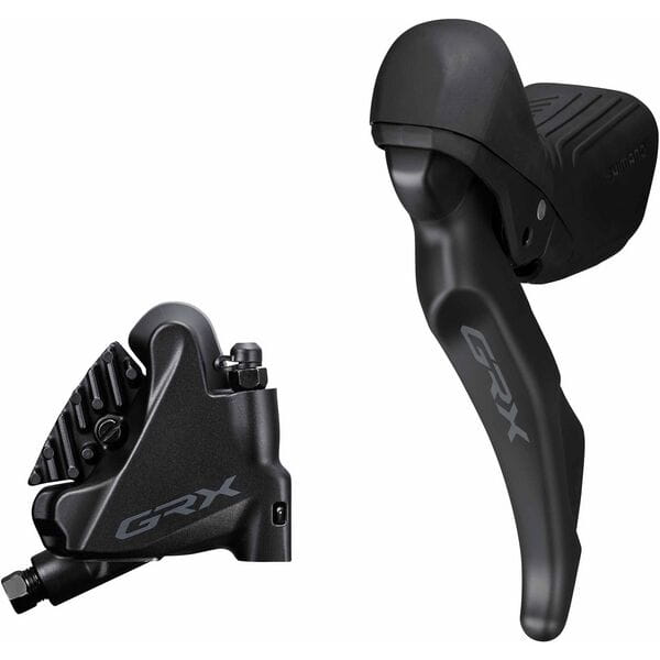 Shimano GRX ST-RX610/BR-RX410 bled hydraulic STI set, flat mount calliper
