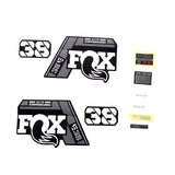 Fox Fork 38 Decal Kit: P-SE E-Bike+ Grey Logo Matte Black 2021