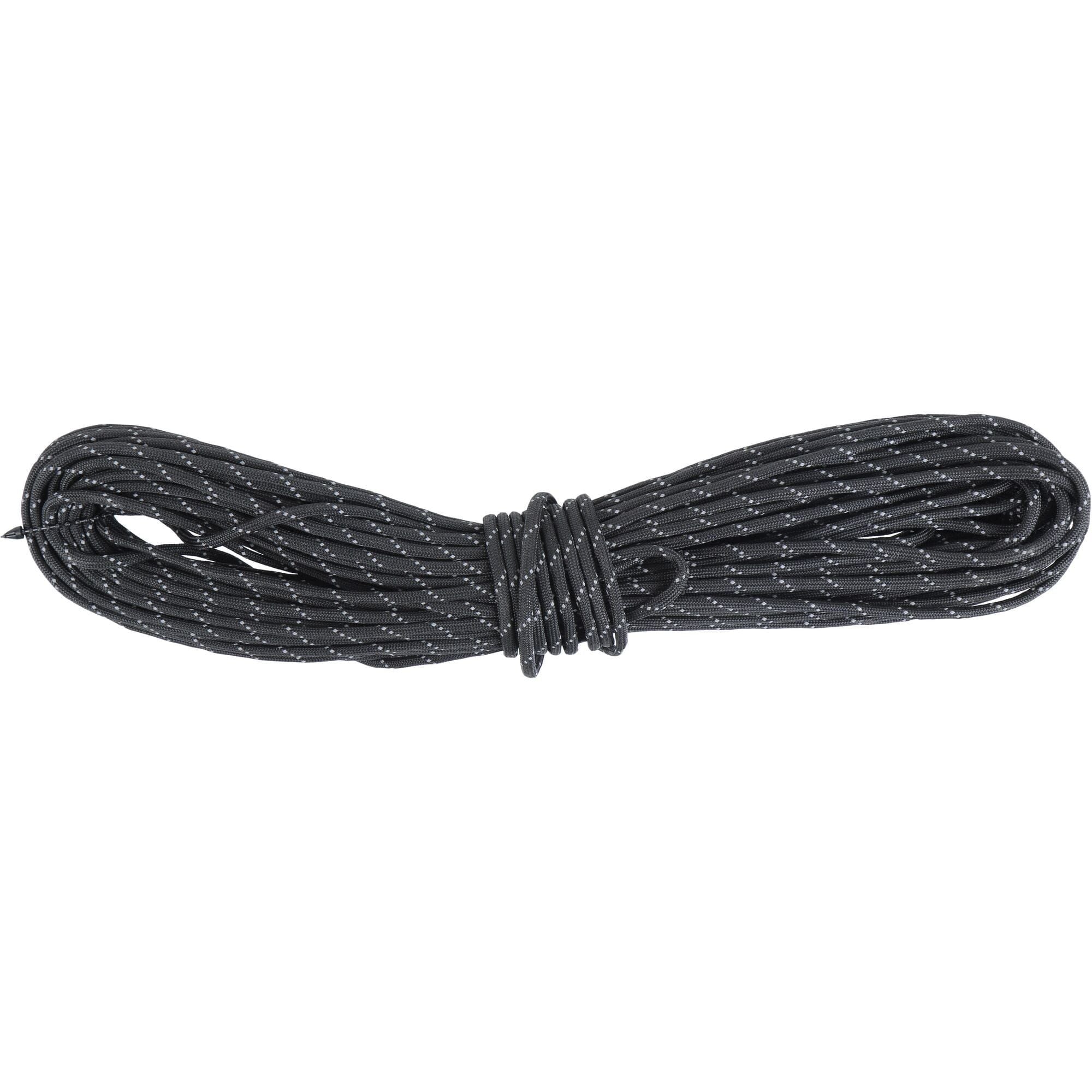 Lifesystems reflective 4mm nylon paracord for outdoor and survival use, 33m length, with reflective properties for visibility.