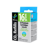 Genuine Innovations Hand Pumps - 16 Gram Threaded Cartridges (Box 6)