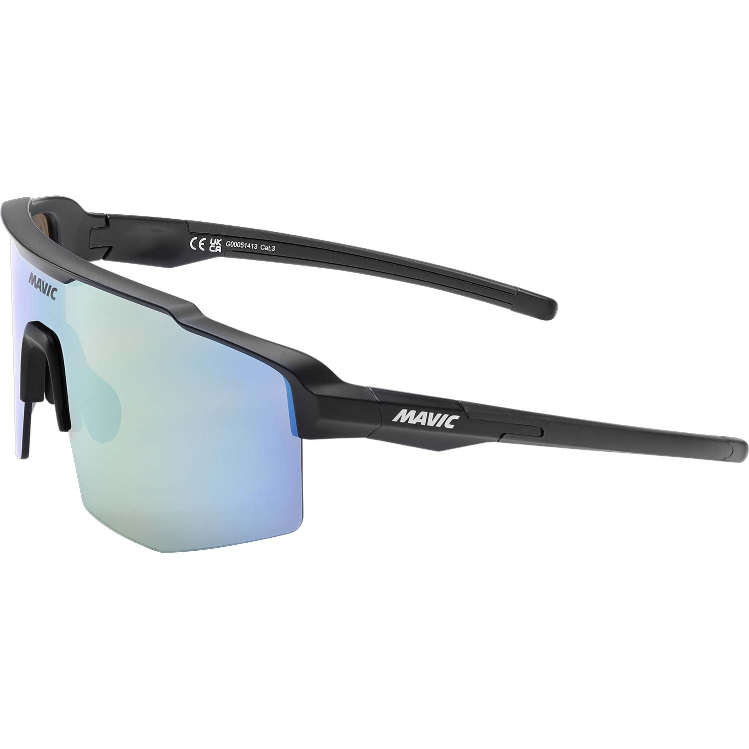 Mavic MVS Shield Cat 3 Gold/Blue Sunglasses Eyewear