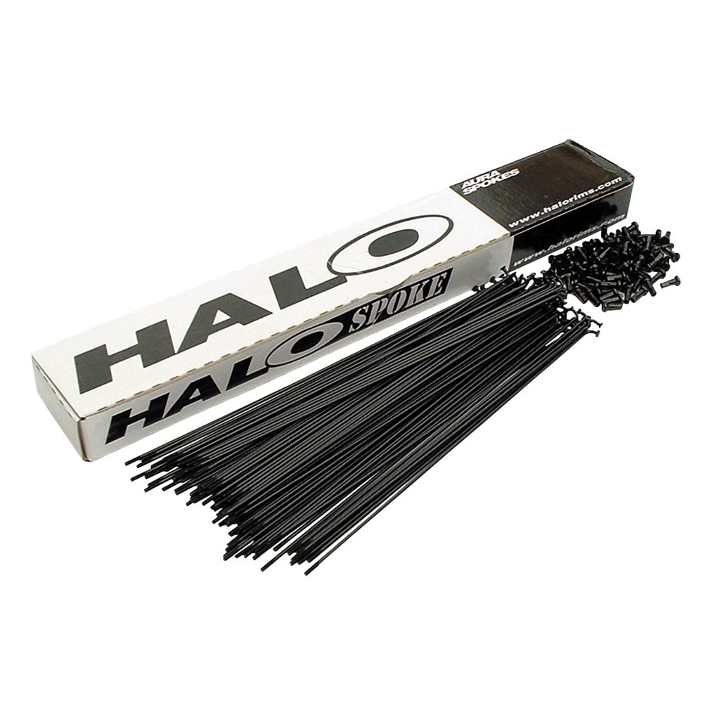 Halo Black Double Butted Spokes Workshop Pack