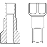 DT Swiss 2.0 mm x 13 mm Prolock Pro Head Flat Hex alloy nipples black (box of 100)