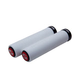 Sram Locking Grips Foam 129Mm White With Single Black Clamp And End Plugs Grips
