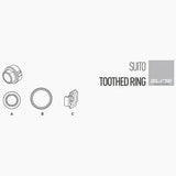 Elite Toothed Ring kit for direct drive home trainers