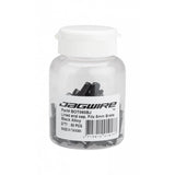 Jagwire End caps Lined - 5mm Brake - Alloy Black 50 Pack