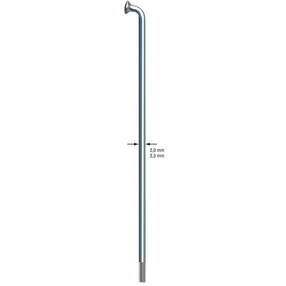 sapim leader silver spokes silver 296mm single
