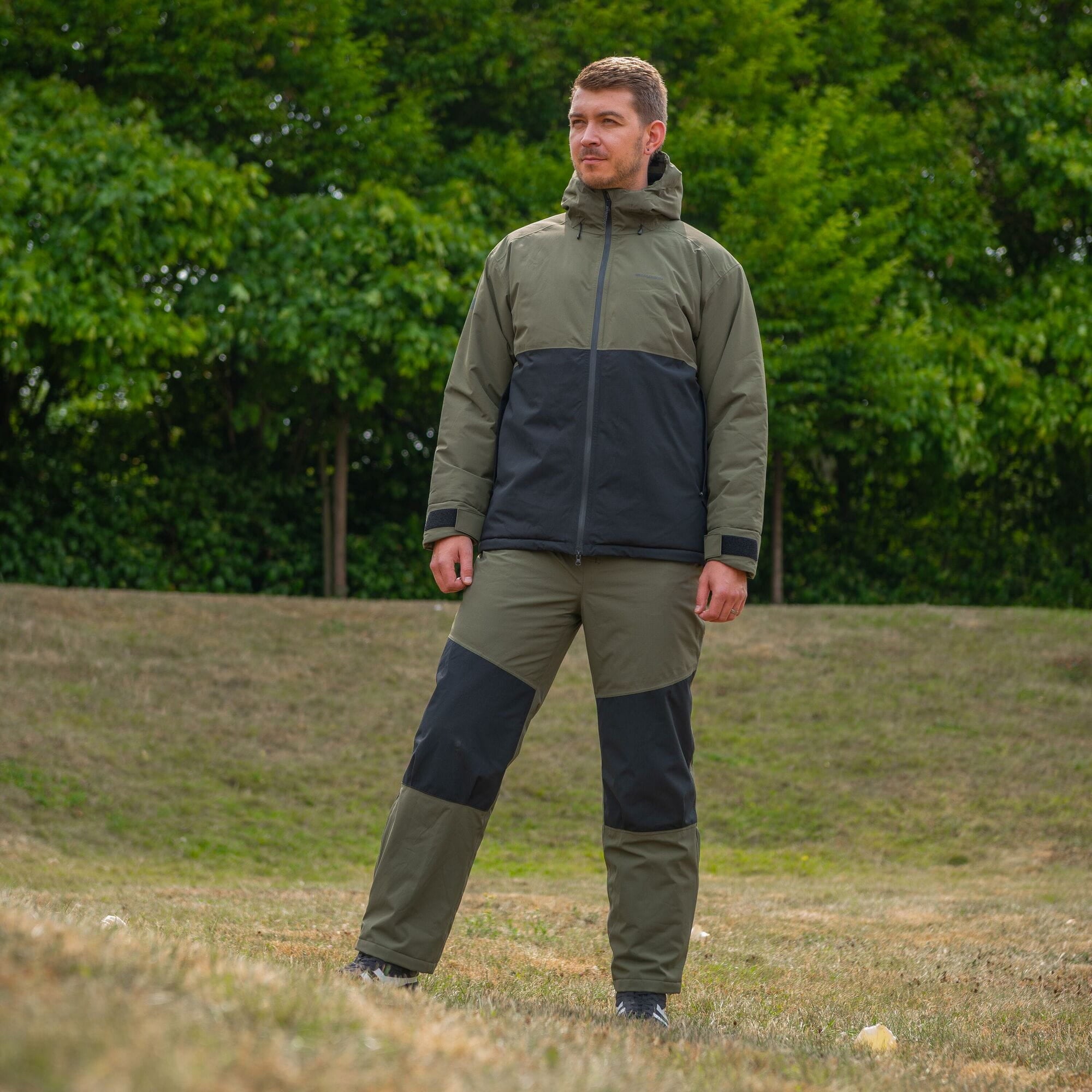 Madison thermal salopettes for men with Primaloft insulation, waterproof and breathable outdoor clothing, shown in the image.
