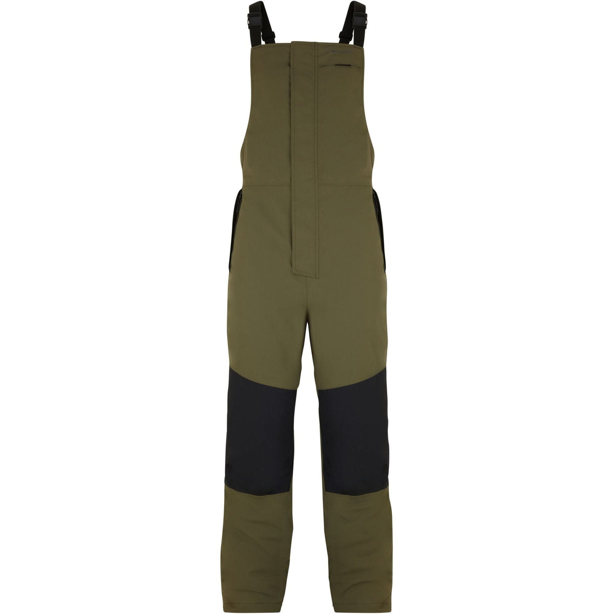 Madison thermal salopettes for men with Primaloft insulation, waterproof and breathable outdoor clothing, shown in black.
