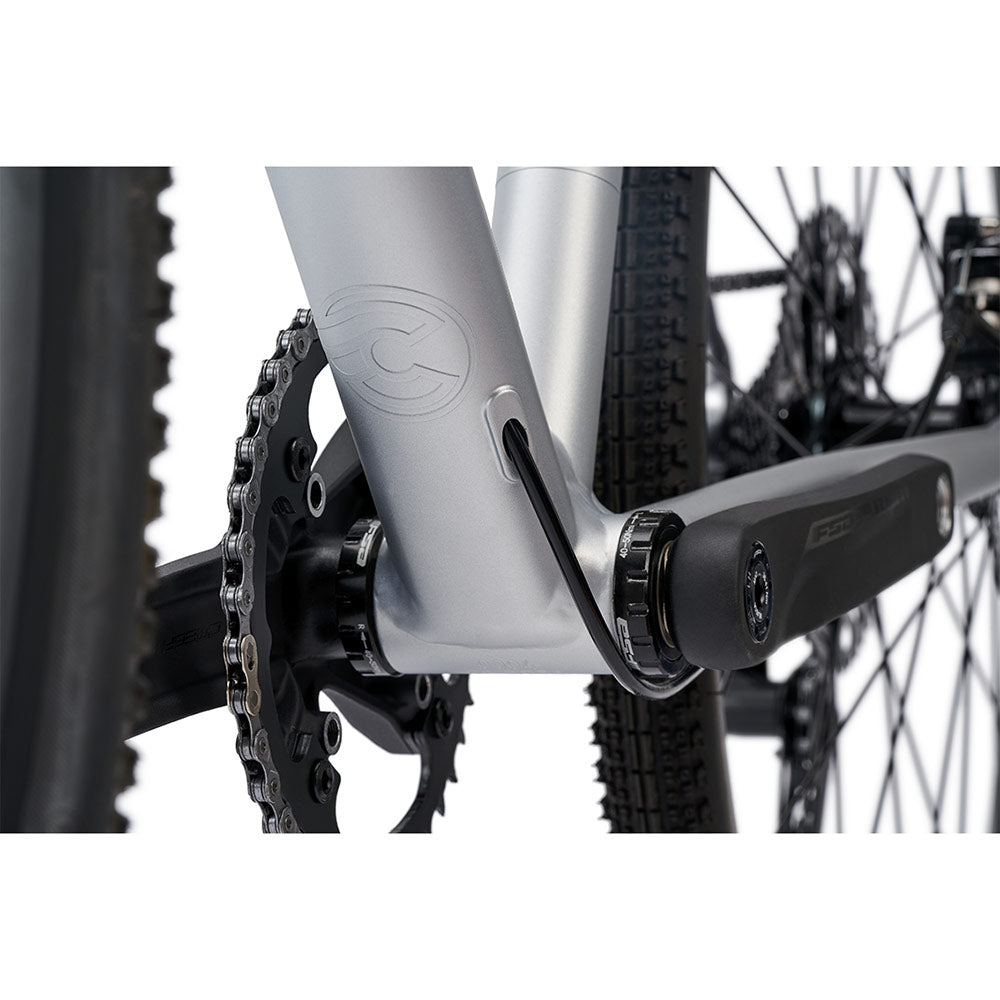 cinelli gravel bike zydeco silver bootleg bike p136921