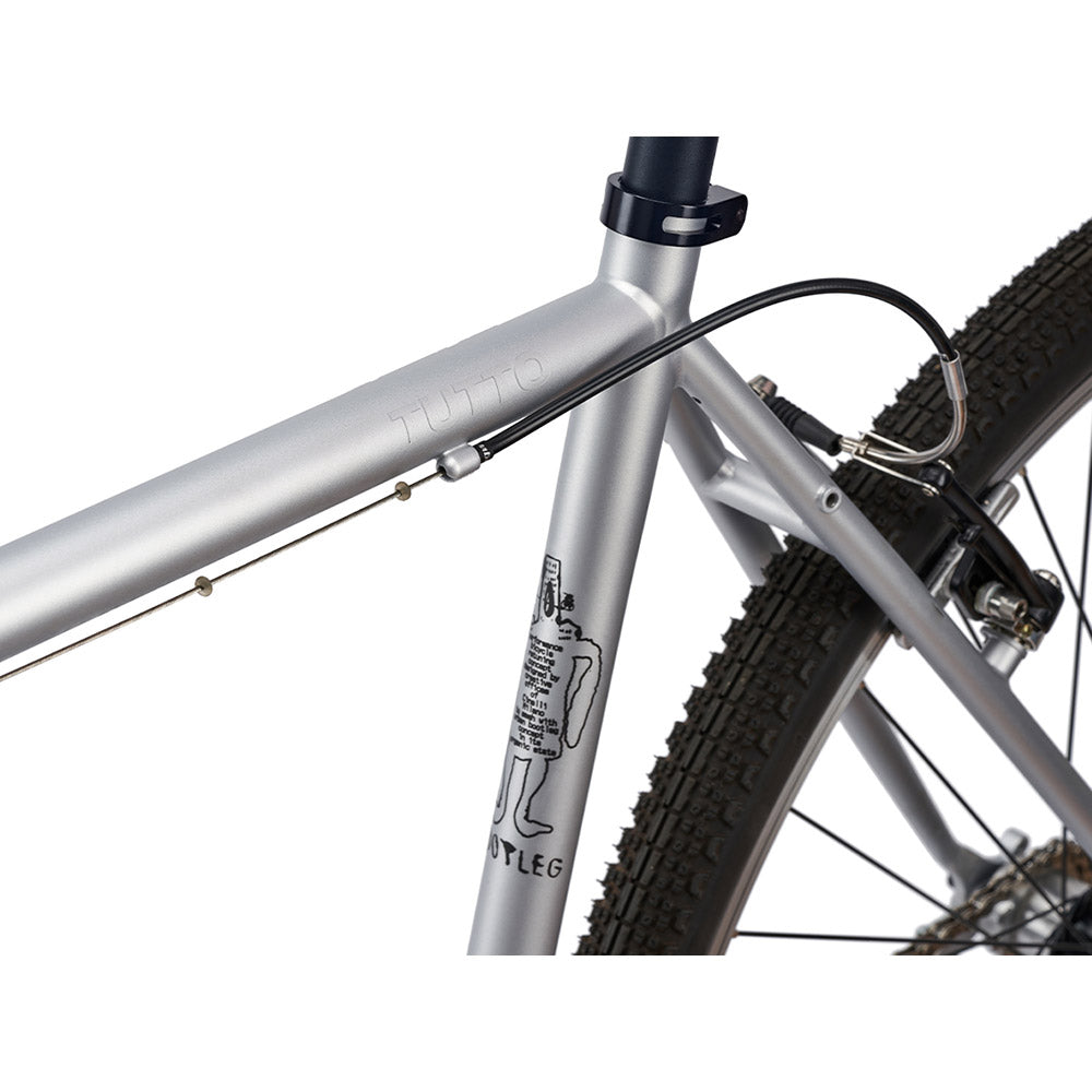 cinelli road bike tutto plus silver flat bar bike p136931