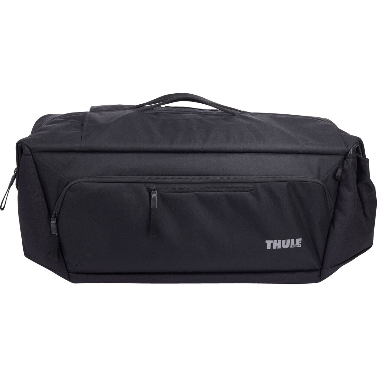 Thule RoundTrip Bike Duffel 70L cycling gear travel bag with organized compartments and durable design for cycling accessories.