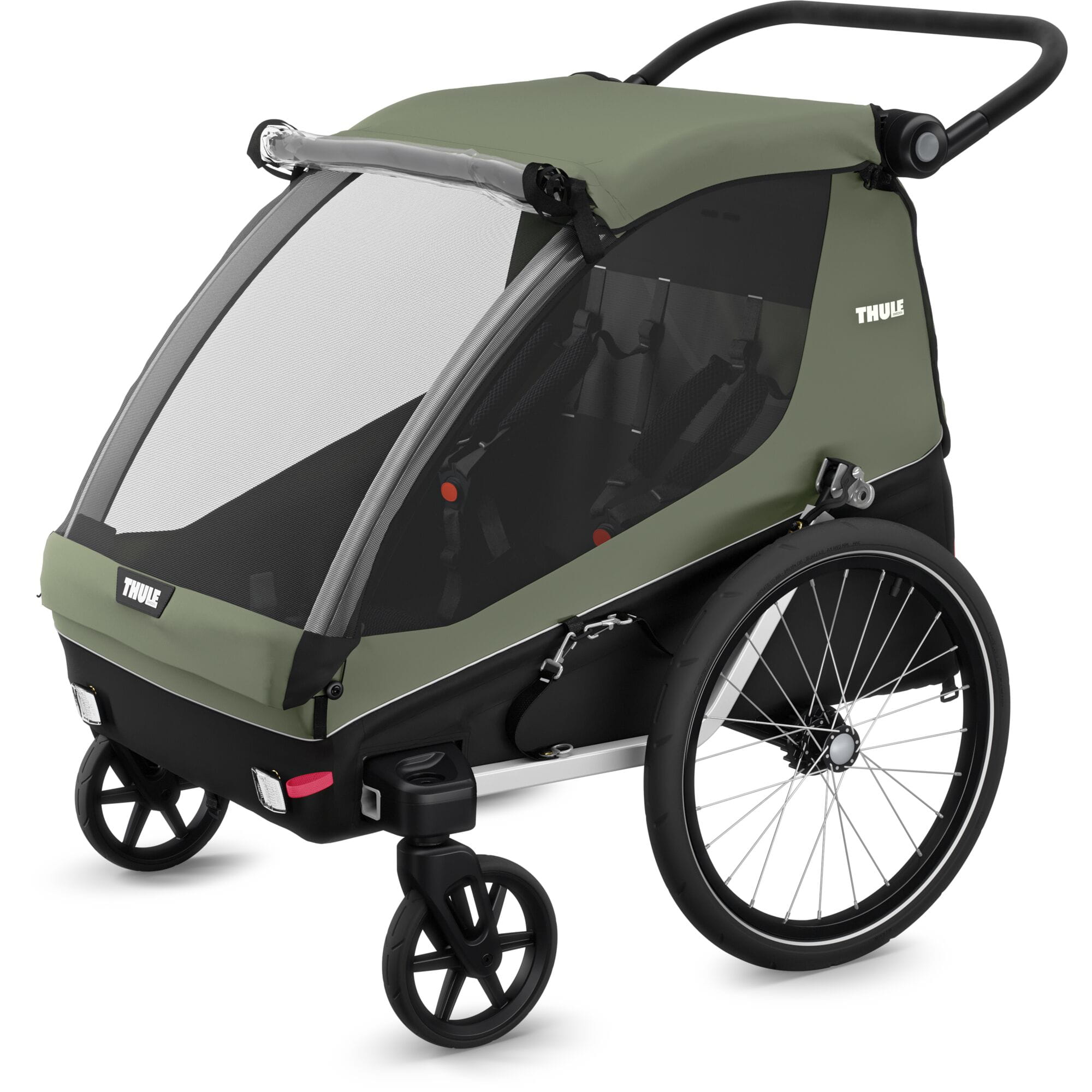 Thule Courier - Kids, Dog, Cargo, Bike Trailer, Vintage Green