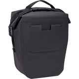 Thule Shield 22L waterproof bike pannier with InLock system and laptop compartment, designed for secure cycling accessories.