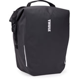 Thule Shield 22L waterproof bike pannier with InLock system and laptop compartment, outdoor cycling accessories.