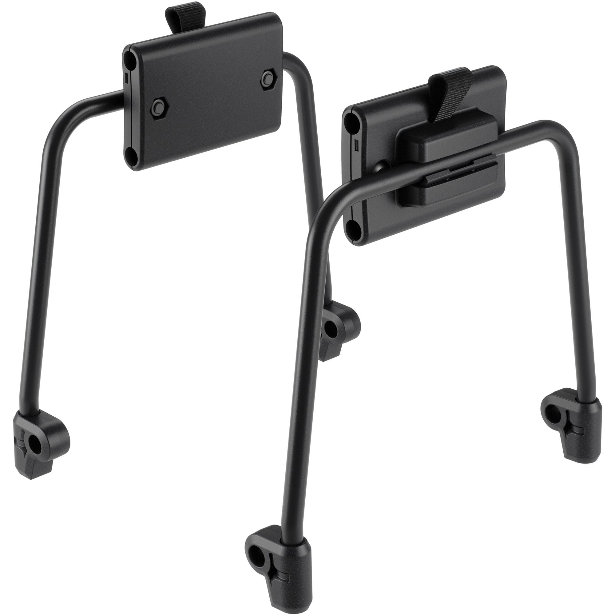 Thule InLock Adapter Set for secure bike bag attachment and quick release, shown with bike accessories in the image.